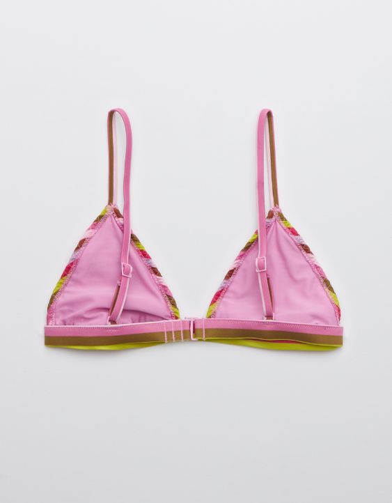 Aerie Smocked Triangle Bikini Top