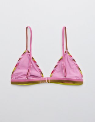 Aerie Smocked Triangle Bikini Top