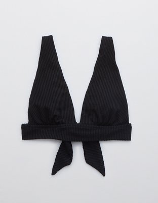 Aerie Waffle Tie Longline Triangle Bikini Top