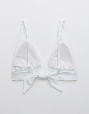 Aerie Waffle Tie Longline Triangle Bikini Top