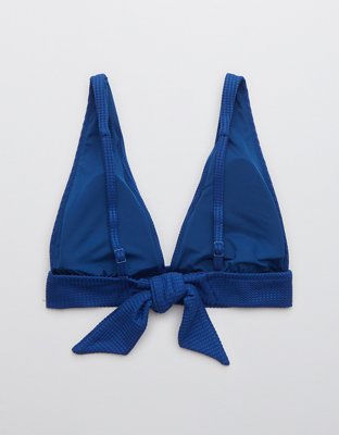 Aerie Waffle Tie Longline Triangle Bikini Top