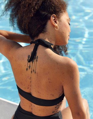 Aerie Twist Halter Bikini Top