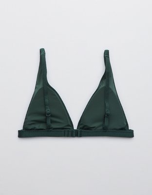 Aerie Ribbed Shine Plunge Bikini Top