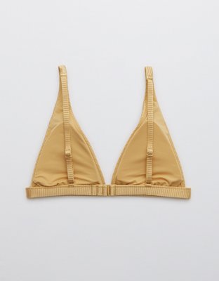 Aerie Ribbed Shine Plunge Bikini Top