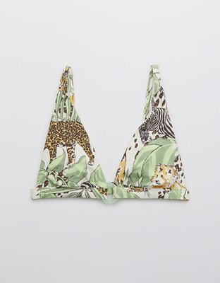 Верх бикини Printed Ring, глубокий вырез — Aerie — фото 4