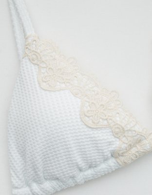 Aerie Waffle Triangle Bikini Top