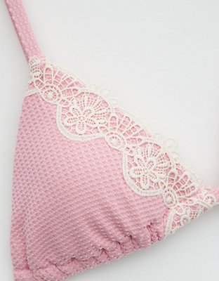 Aerie Waffle Triangle Bikini Top