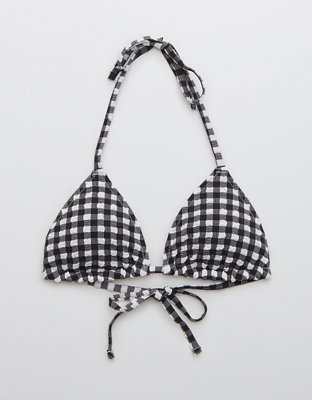 Верх бикини Gingham, треугольные чашки — Aerie — фото 3