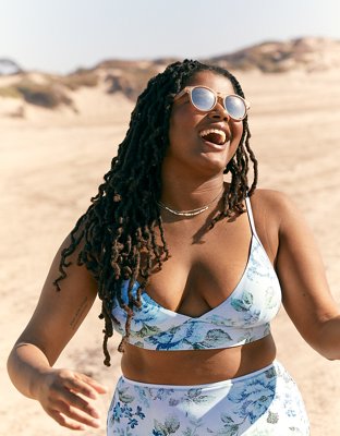 Aerie Longline Triangle Bikini Top