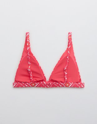 Aerie Printed Plunge Bikini Top