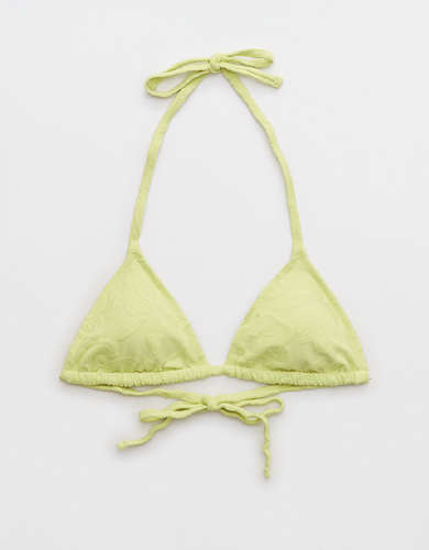 Aerie Terry String Triangle Bikini Top