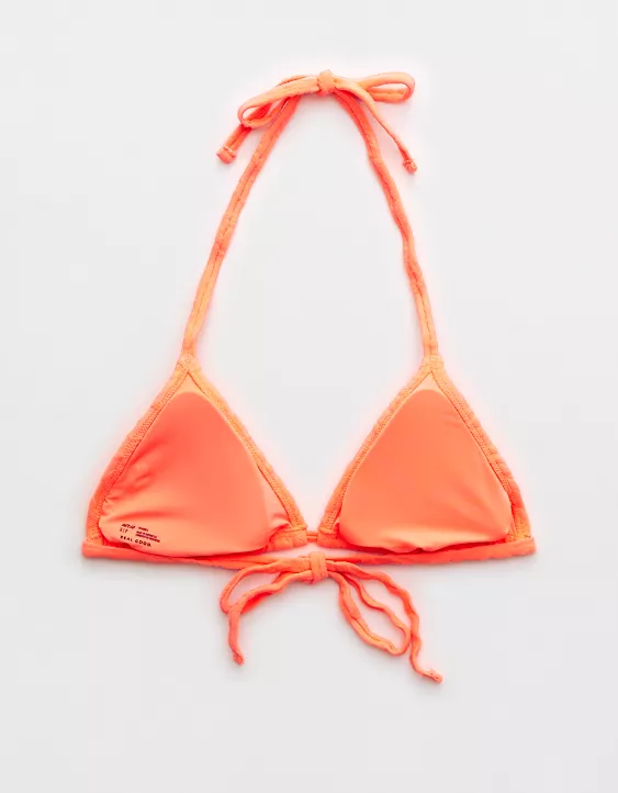 Aerie Terry String Triangle Bikini Top