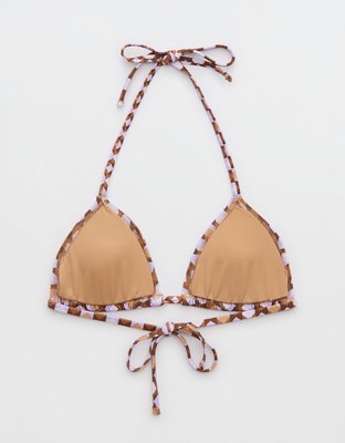 Aerie Top de bikini tipo triángulo con tiras