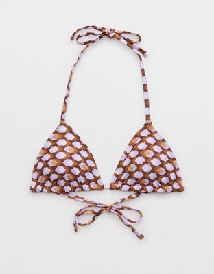 Aerie Top de bikini triangular con tiras