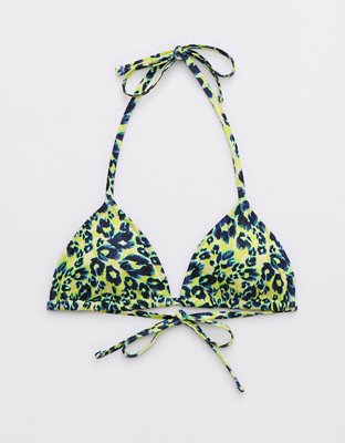 Aerie Lace Scrunchie Ties String Triangle Bikini Top