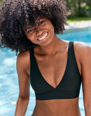 Aerie Plunge Longline Triangle Bikini Top
