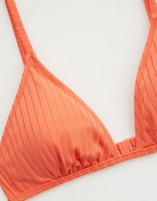 Верх бикини Shine, треугольные чашки, в рубчик — Aerie — фото 5