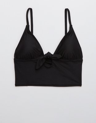 Aerie Longline Tie Front Bikini Top