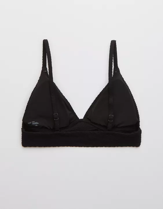 Aerie Jacquard Crossover Triangle Bikini Top