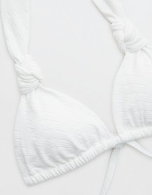 Aerie Jacquard Knot Triangle Bikini Top