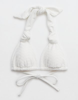 Aerie Jacquard Knot Triangle Bikini Top