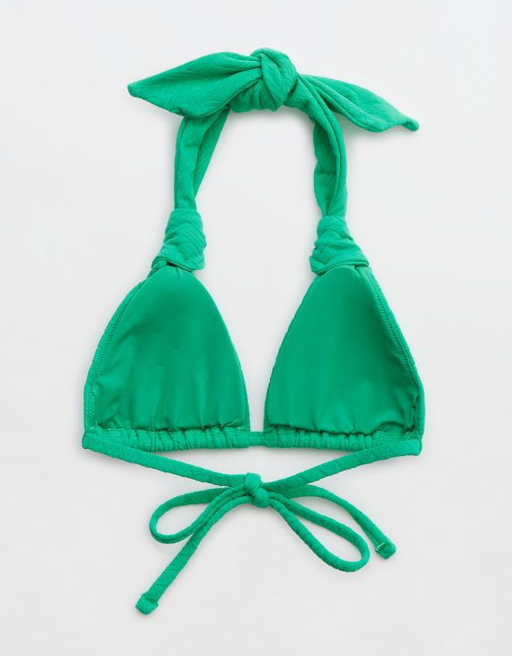 Aerie Jacquard Knot Triangle Bikini Top