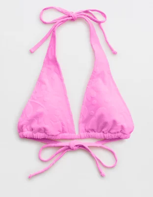 Aerie Terry Triangle Bikini Top