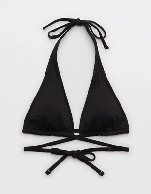 Aerie Textured Strappy Triangle Bikini Top