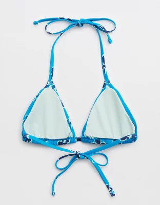 Aerie Ruched String Triangle Bikini Top