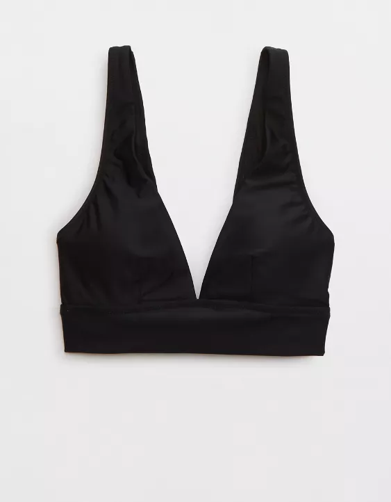 Aerie Plunge Longline Triangle Bikini Top