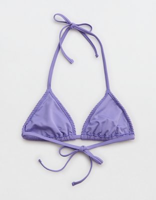Aerie Crinkle String Triangle Bikini Top