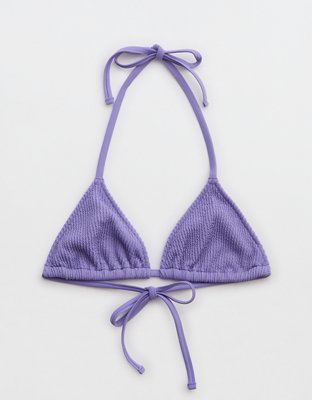 Aerie Crinkle String Triangle Bikini Top