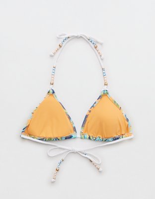 Aerie Buzzed Terry String Triangle Bikini Top