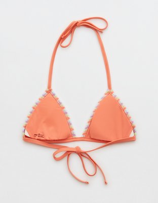 Aerie Terry String Triangle Bikini Top