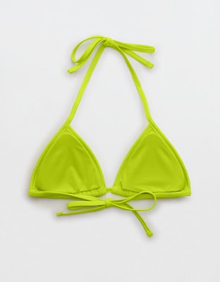 Aerie Crinkle String Triangle Bikini Top