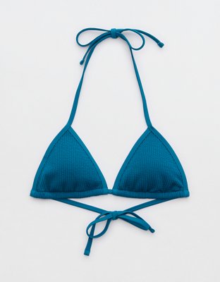 Aerie Crinkle String Triangle Bikini Top