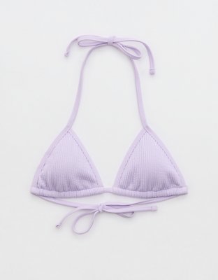 Aerie Crinkle String Triangle Bikini Top