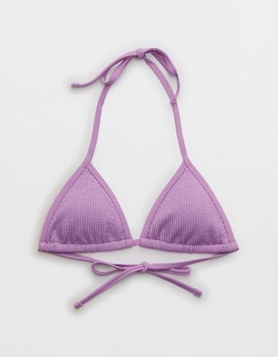 Aerie Crinkle String Triangle Bikini Top