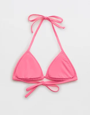 Aerie Crinkle String Triangle Bikini Top