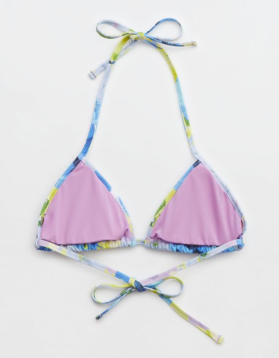 Aerie Top de bikini tipo triángulo con tiras