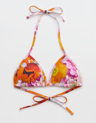 Aerie Top de bikini triangular con tiras