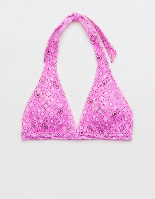 Aerie Top de bikini tipo triángulo halter
