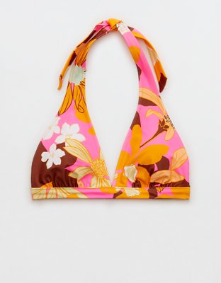 Aerie Top de bikini tipo triángulo halter