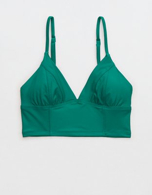 Верх бикини Seamed Longline, треугольные чашки — Aerie — фото 3