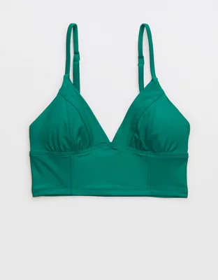 Aerie Seamed Longline Triangle Bikini Top