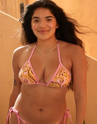 Aerie String Triangle Bikini Top