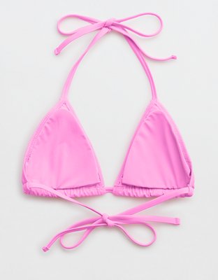 Верх бикини Ruched, треугольные чашки, на завязках — Aerie — фото 4