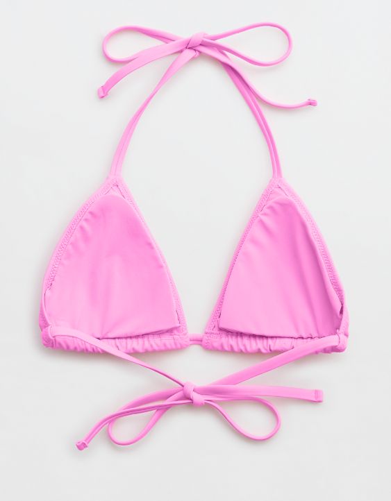 Aerie Ruched String Triangle Bikini Top