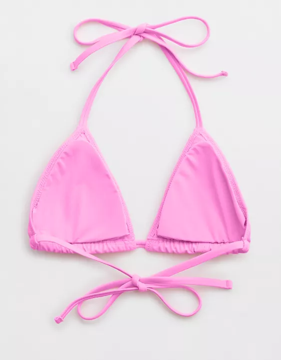 Aerie Ruched String Triangle Bikini Top