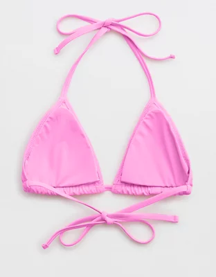 Aerie Ruched String Triangle Bikini Top